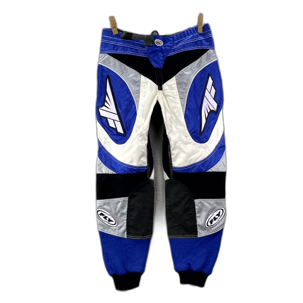 Fly Racing Motocross Pants Mens 38 Blue White Riding Biker Performance Athletic